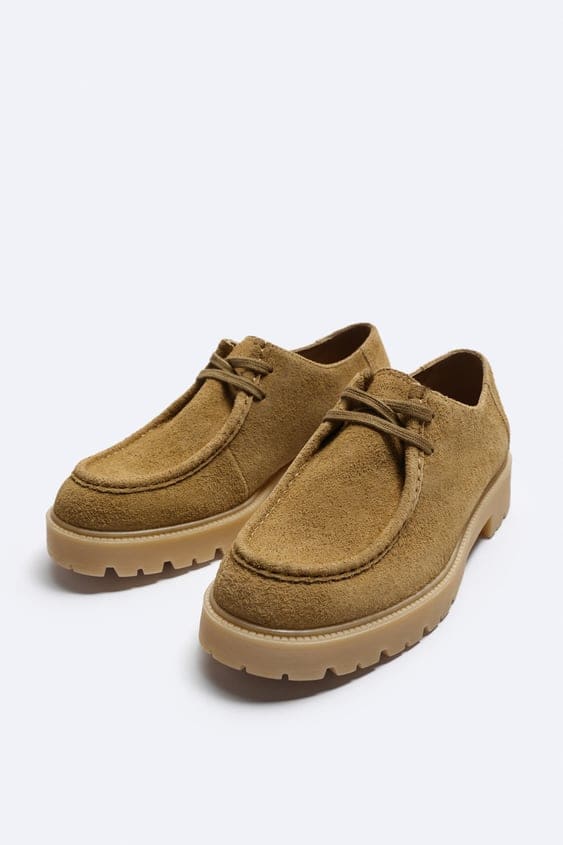 chaussures zara en daim
