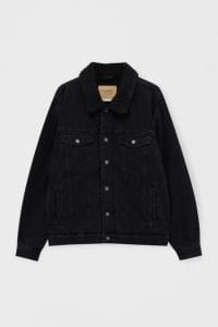 veste en jean noire