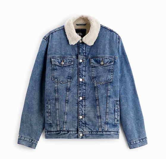 sherpa jacket zara