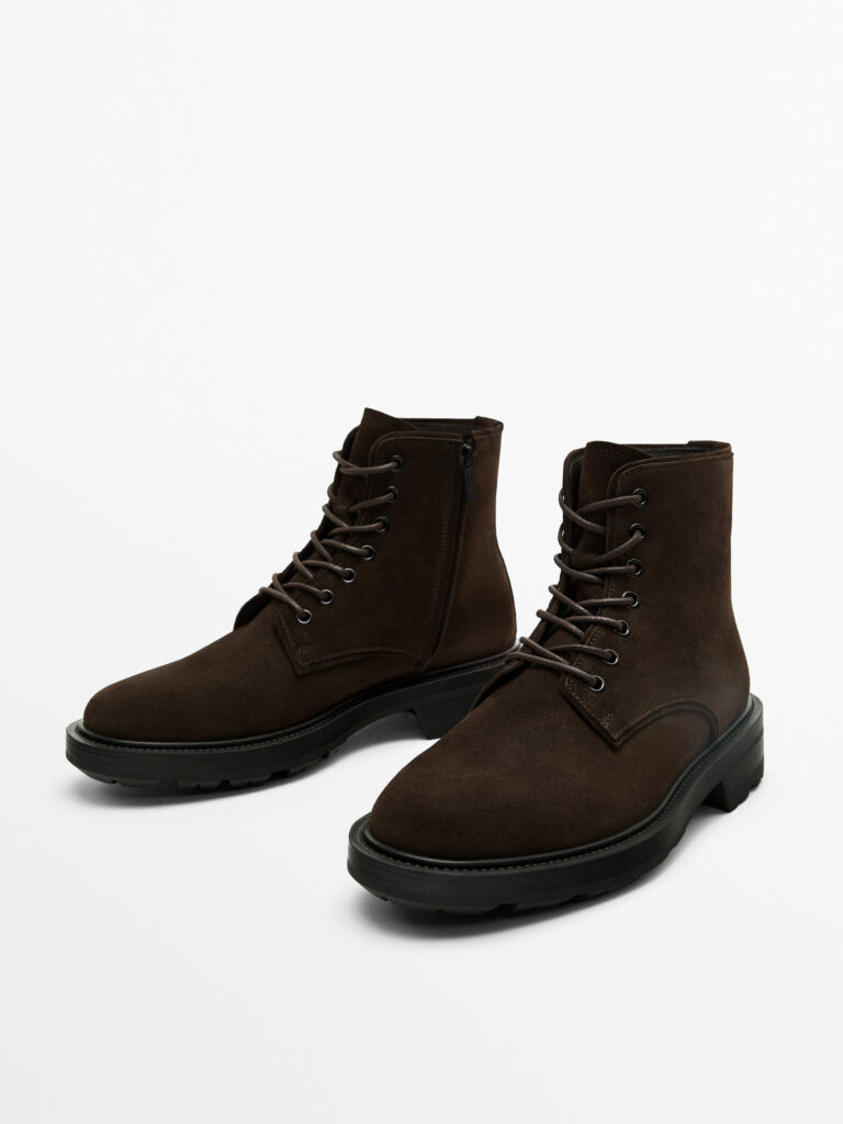 Bottines en daim : chaussures hiver