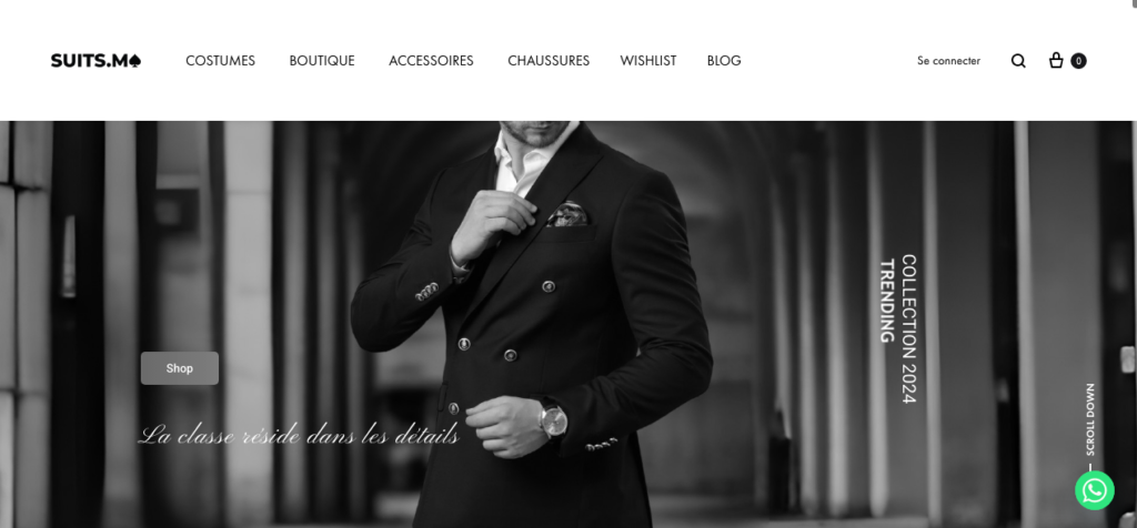 Site web suits.ma